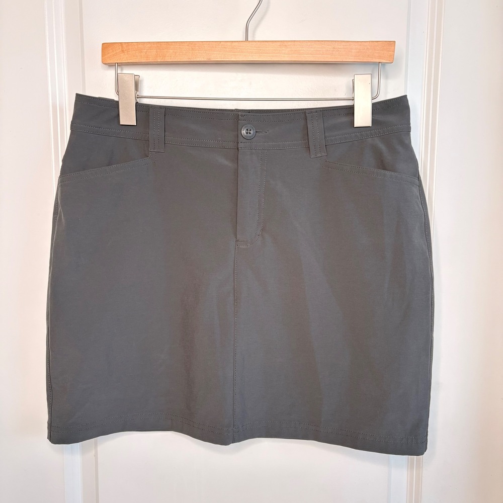 Eddie‎ Bauer Golf Skort Women's 6 Gray Stretch Active Hiking Outdoor Skirt
